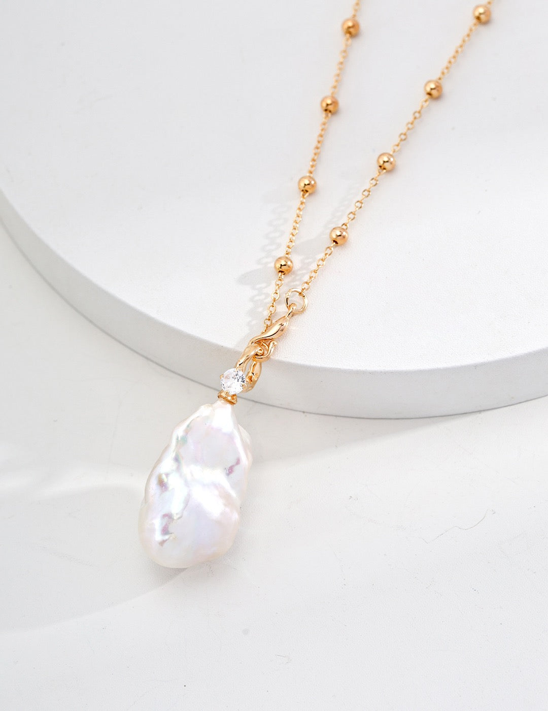 Natural Baroque Pearl Necklace