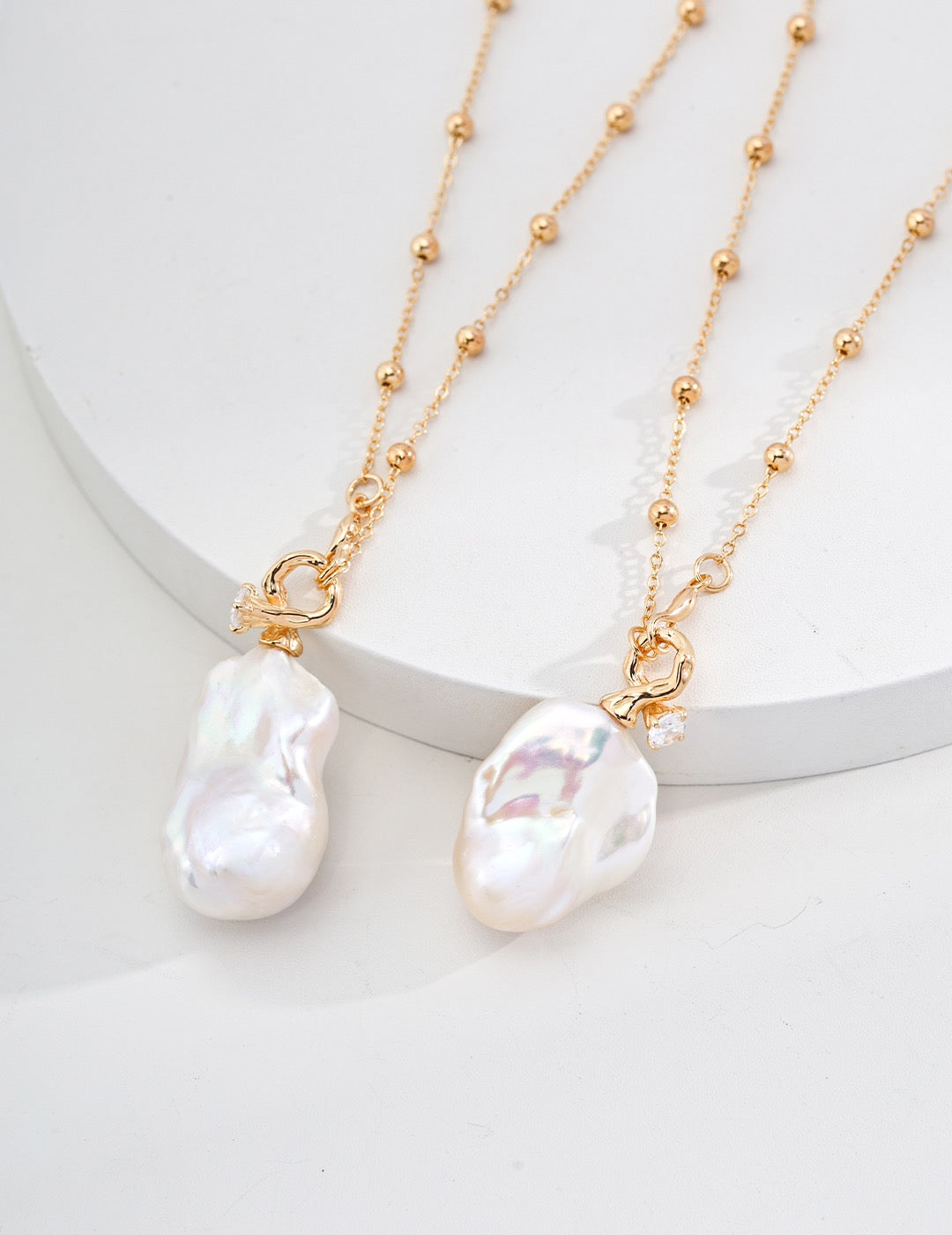 Natural Baroque Pearl Necklace