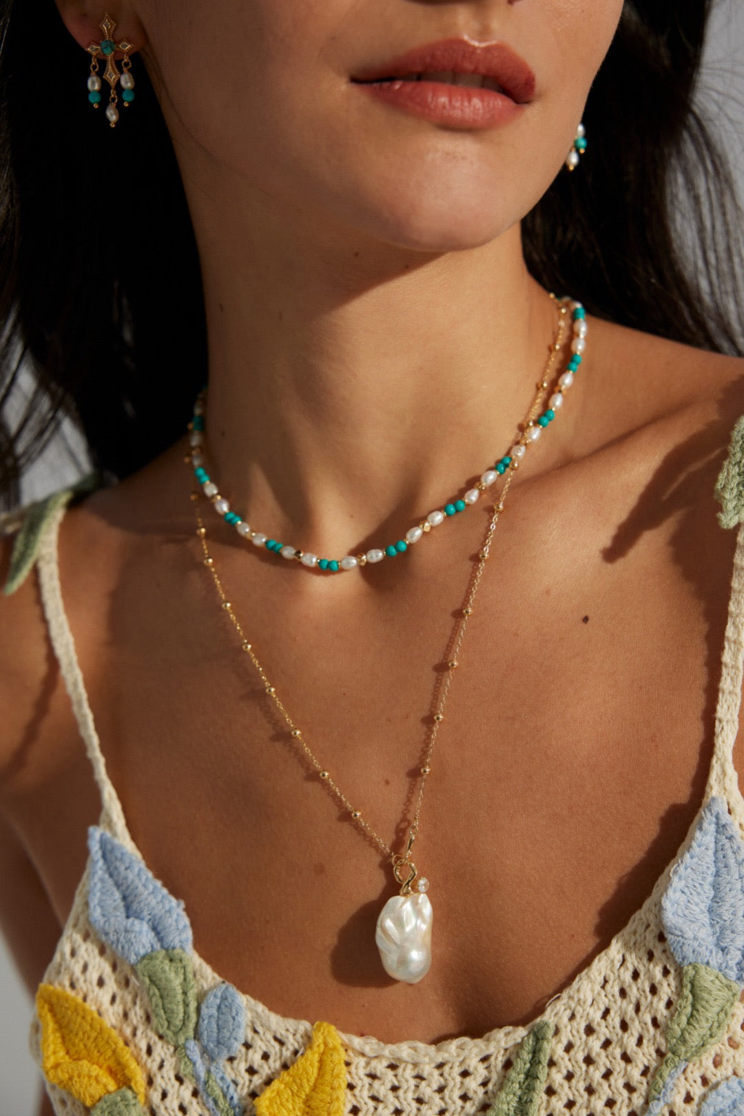 Natural Baroque Pearl Necklace