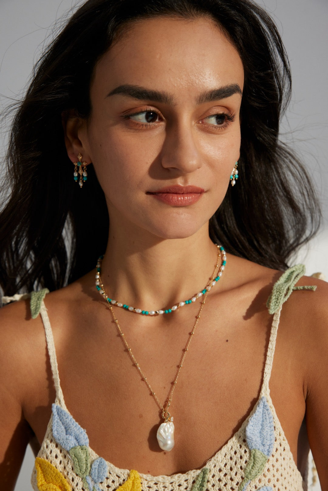 Natural Baroque Pearl Necklace