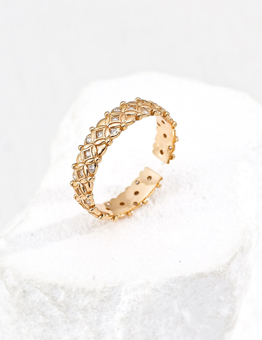 Fleur Lattice Band Ring