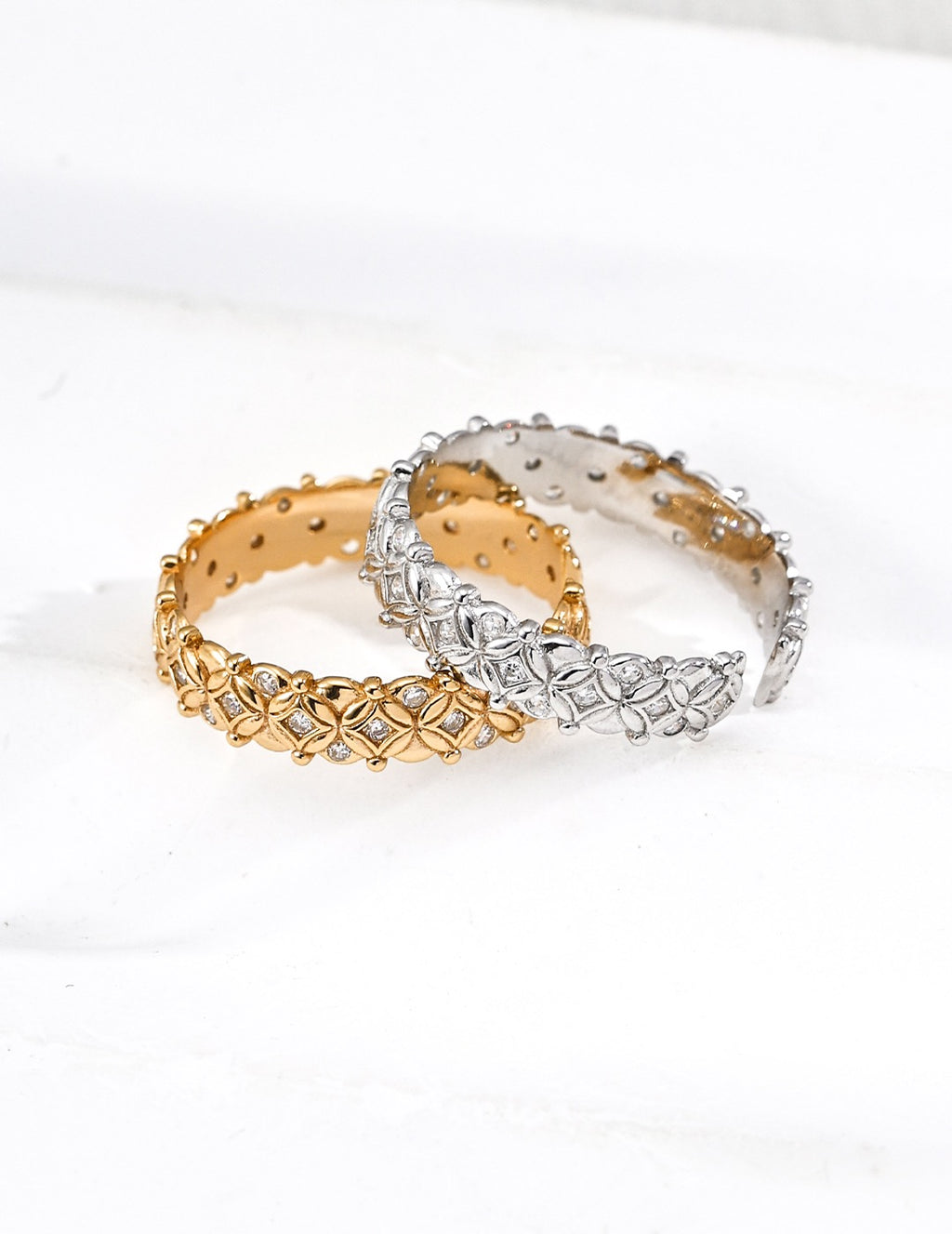Fleur Lattice Band Ring
