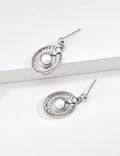 Sunburst Pearl Drop Earrings