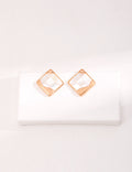 Shell Square Stud Earrings