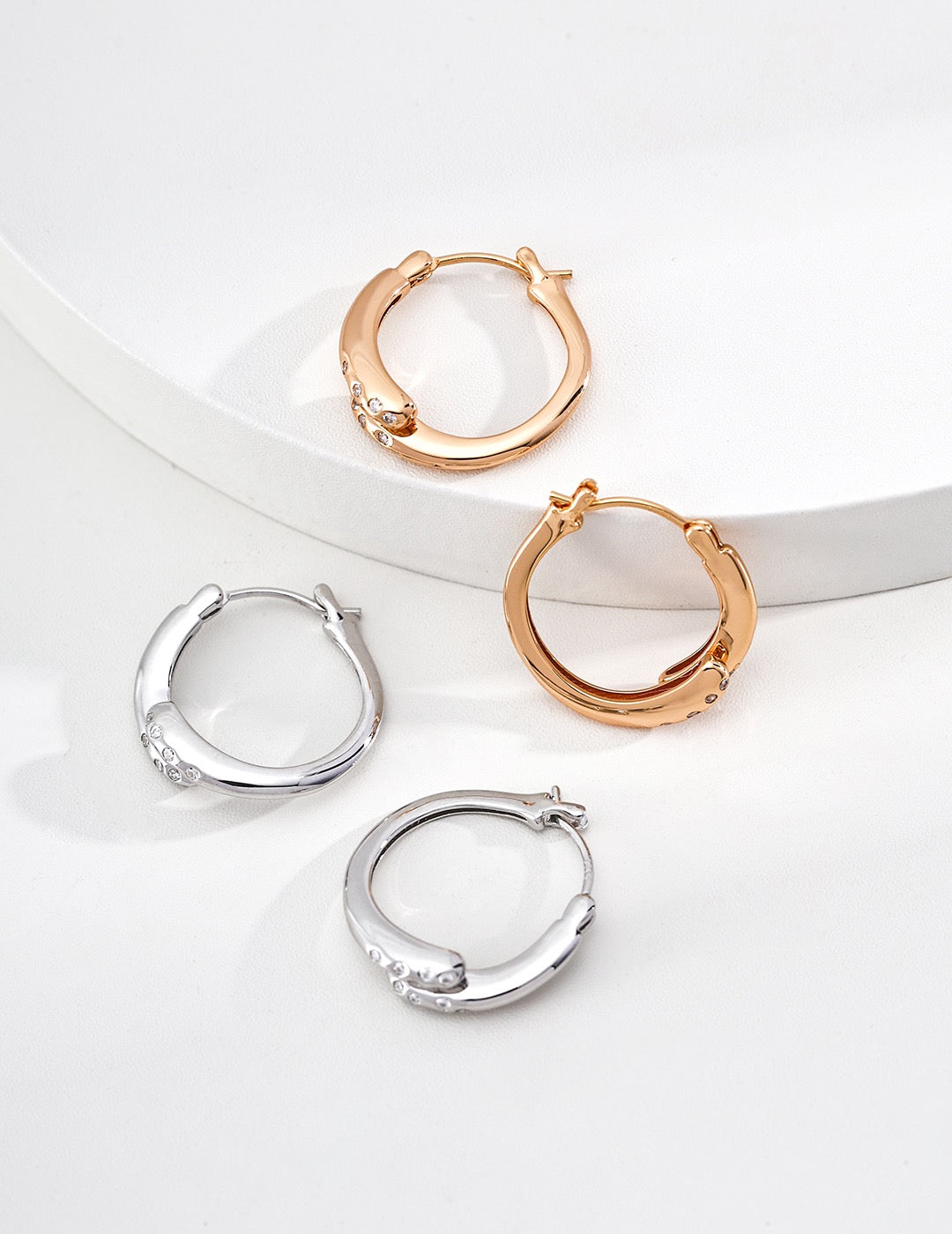Chunky Square Hoop Earrings