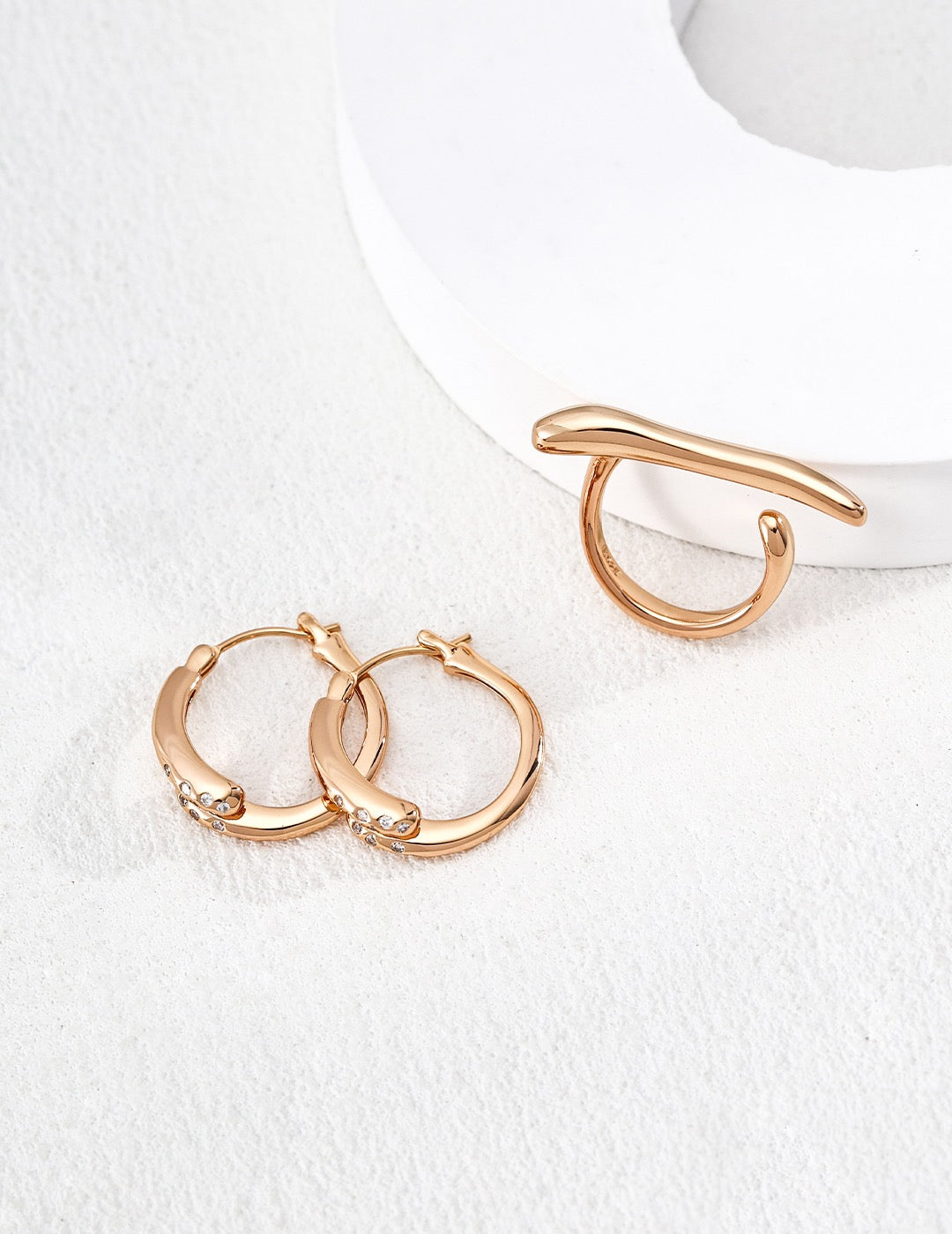 Chunky Square Hoop Earrings