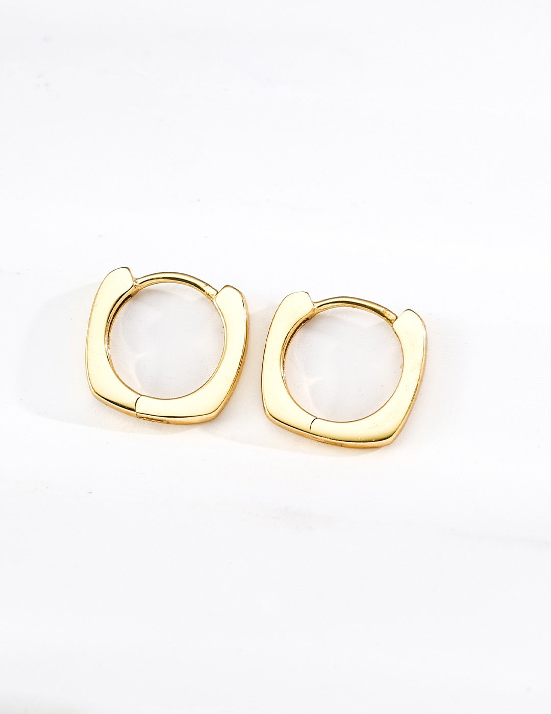 Mini Geometric Huggie Hoop Earrings