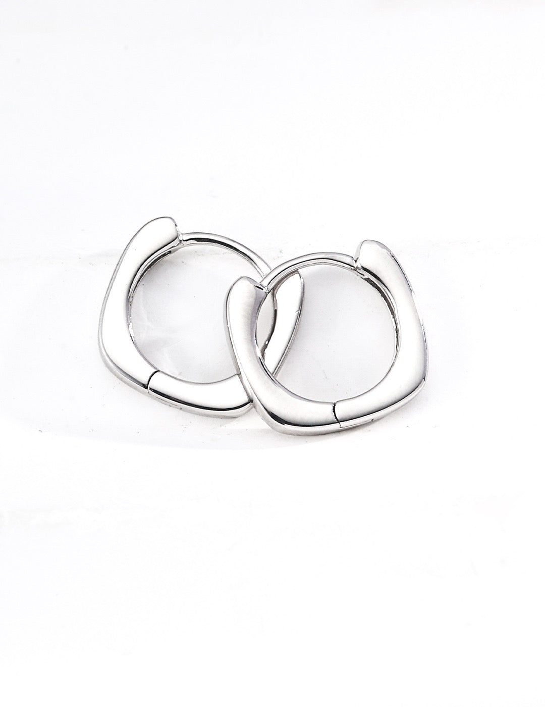 Mini Geometric Huggie Hoop Earrings