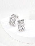 Twisted Filigree Floral Hoop Earrings