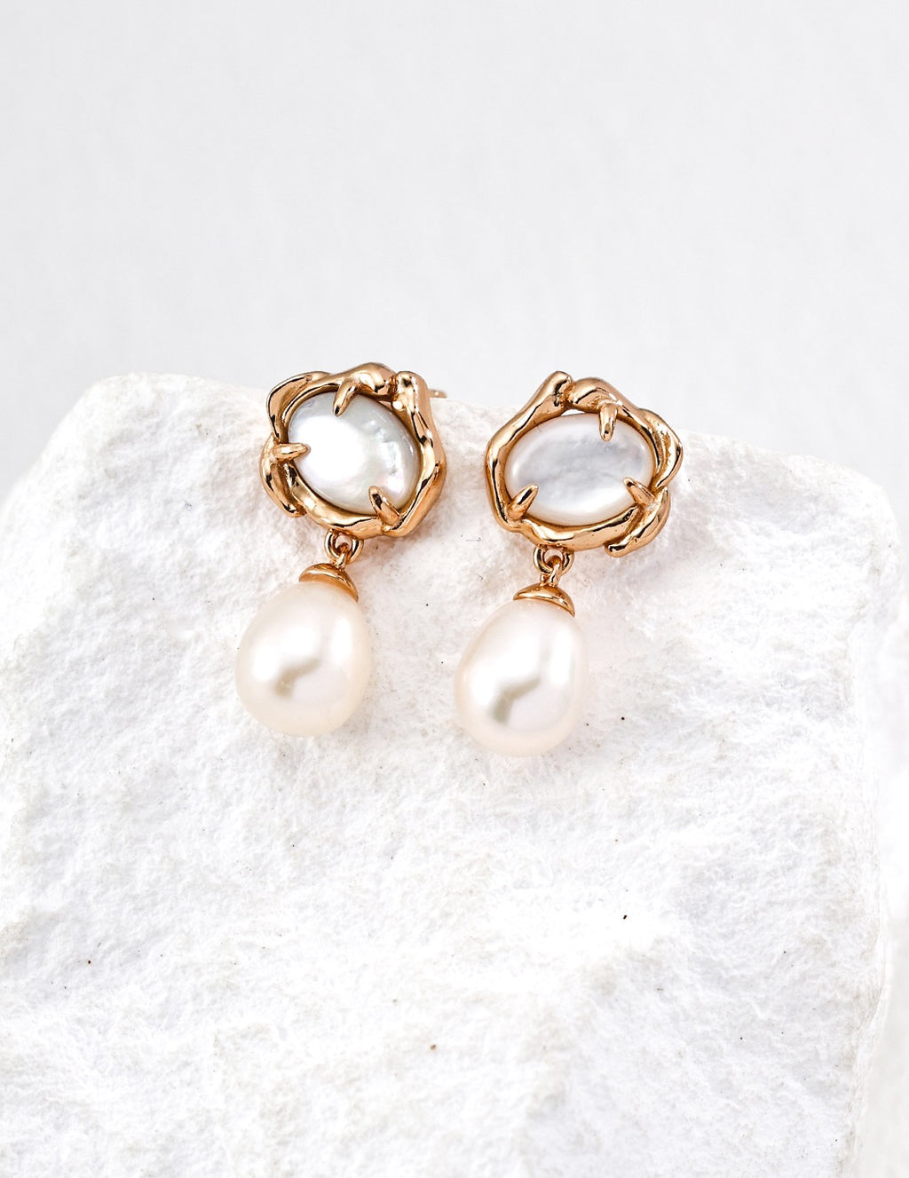 Wild Wreath Pearl Drop Earrings