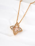 Sunburst Star Flower Pendant Necklace
