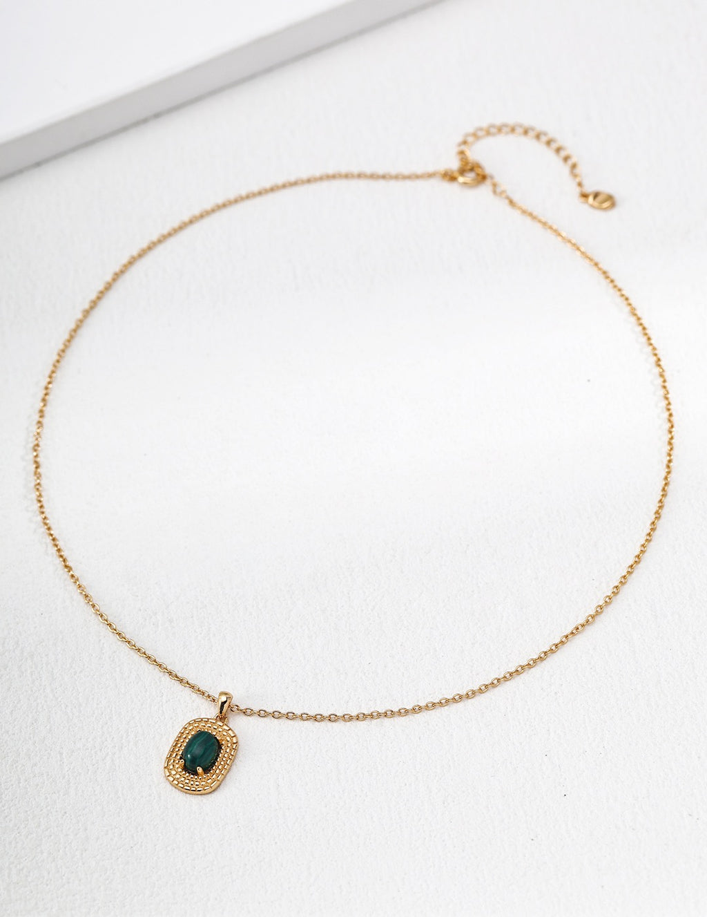 Velvet Stone Medallion Necklace