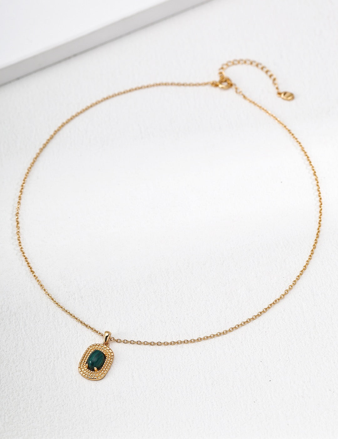Velvet Stone Medallion Necklace