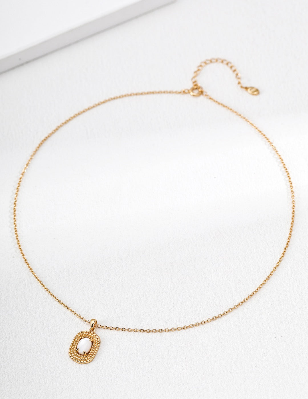 Velvet Stone Medallion Necklace