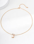 Lumière Pearl & Crystal Bar Necklace