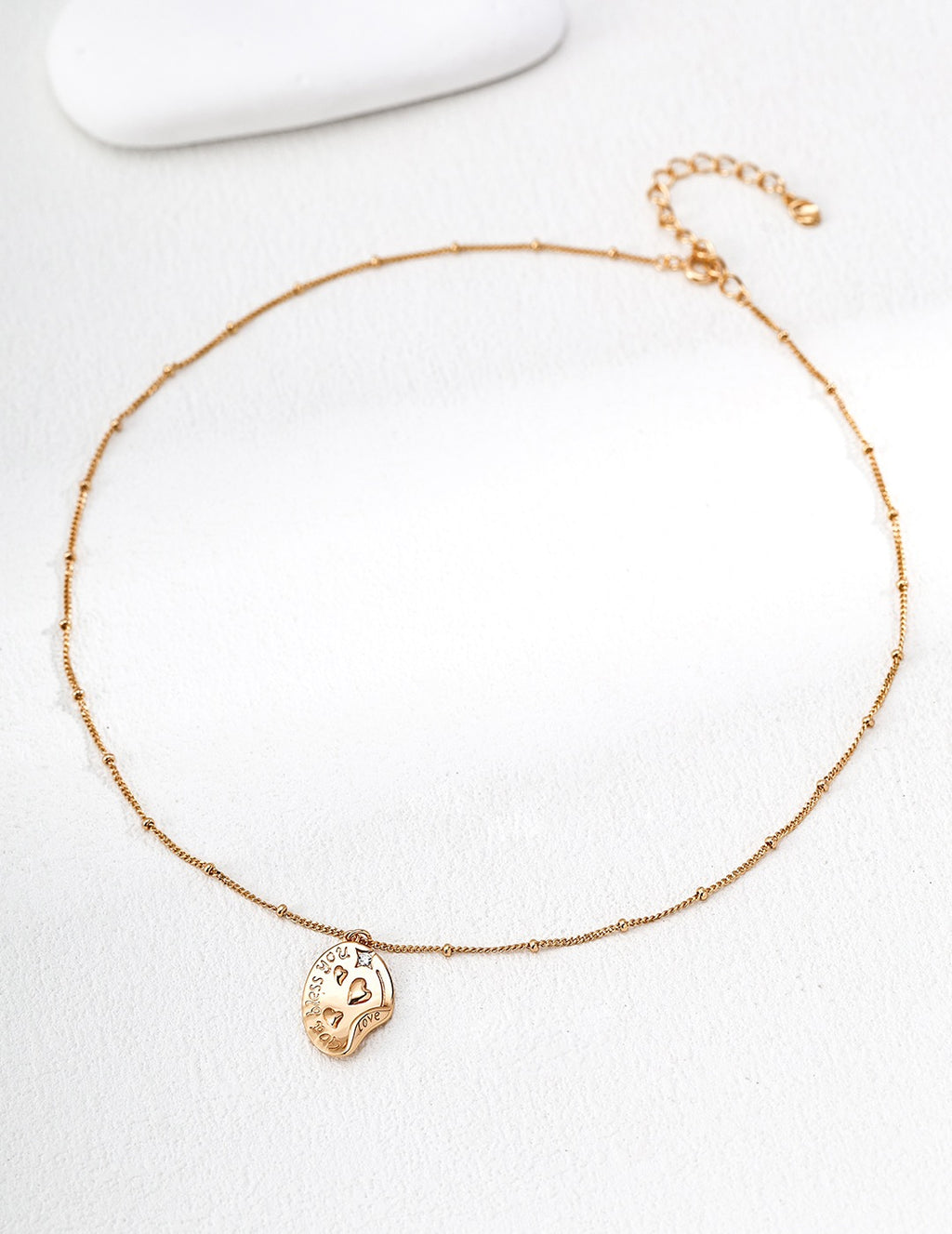 God Bless You Love Sentiment Necklace