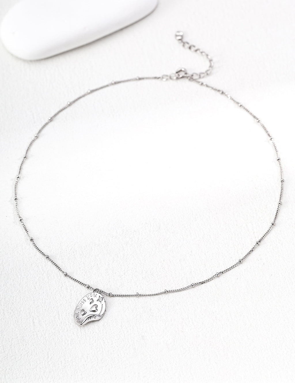God Bless You Love Sentiment Necklace
