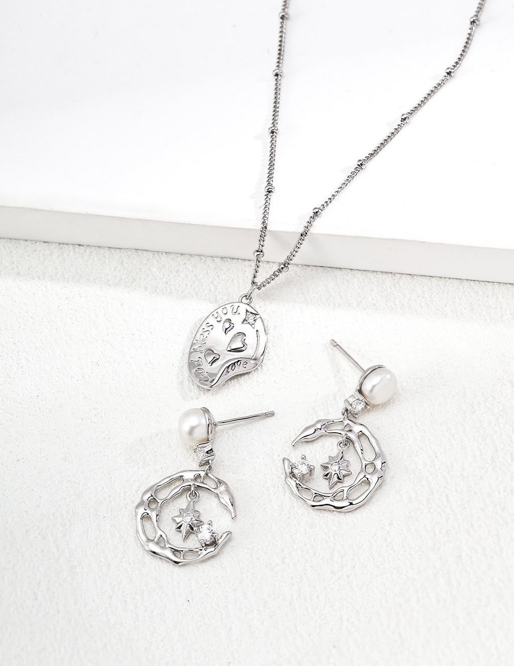 God Bless You Love Sentiment Necklace