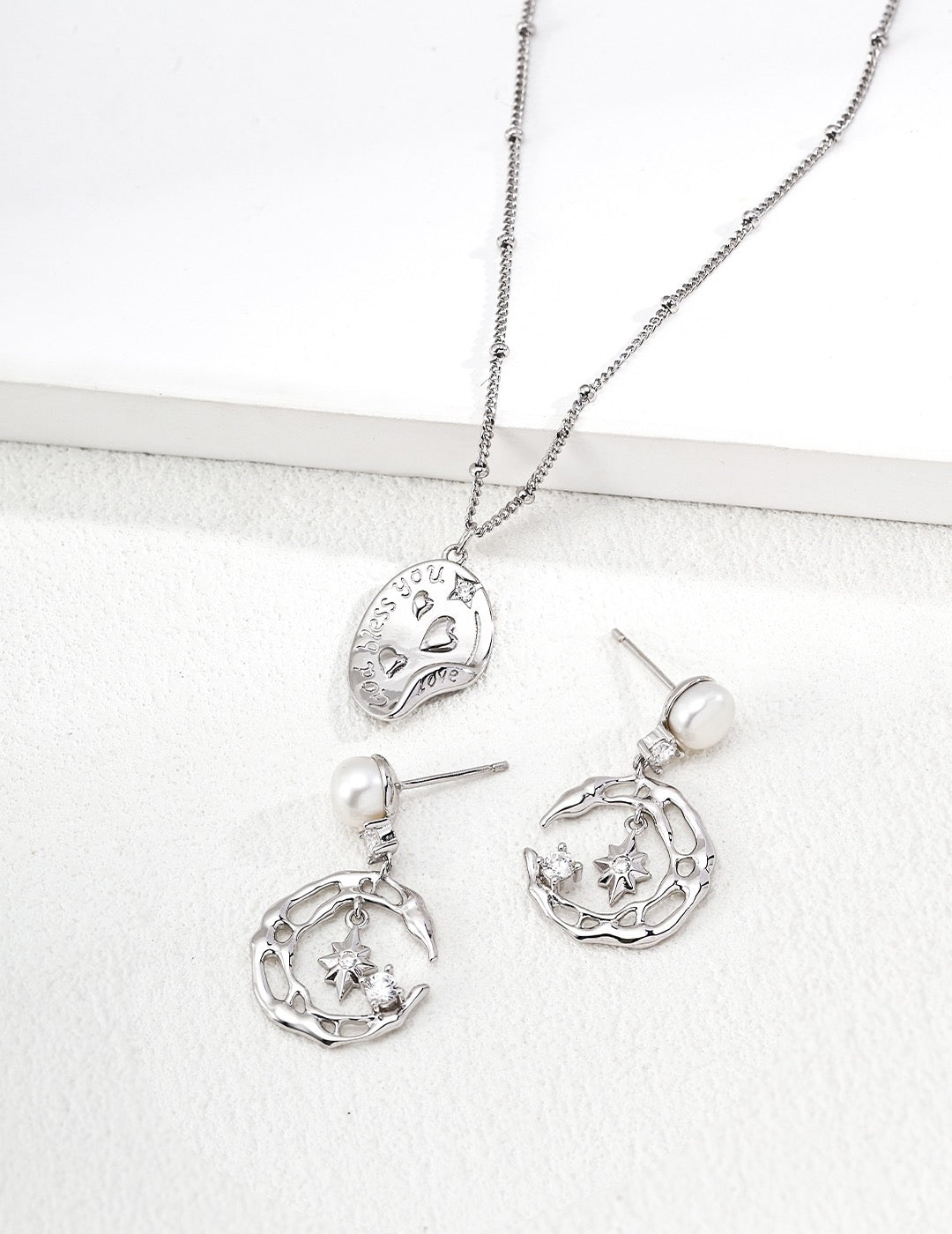 God Bless You Love Sentiment Necklace