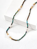 Turquoise & Freshwater Pearl Beaded Choker Necklace