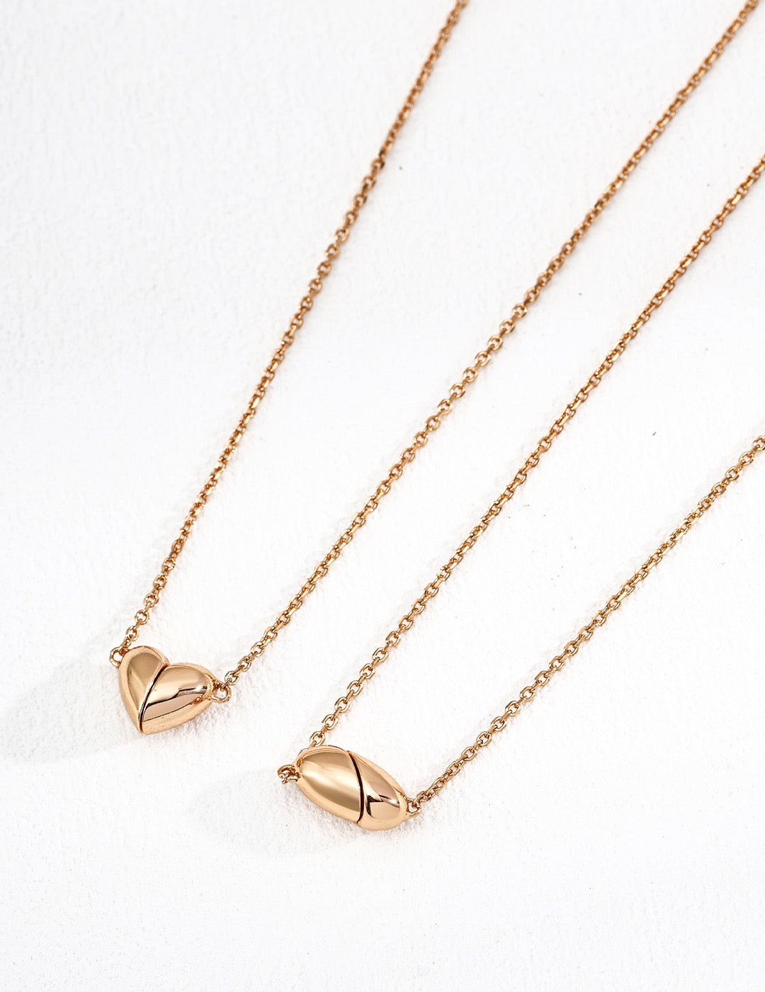 Dainty Puffed Heart Pendant Necklace