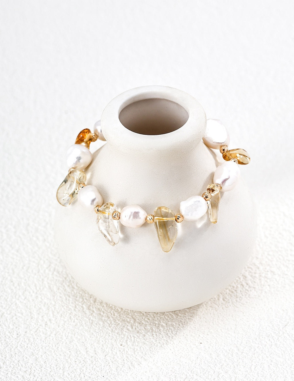 Soleil Baroque Pearl & Citrine Bracelet
