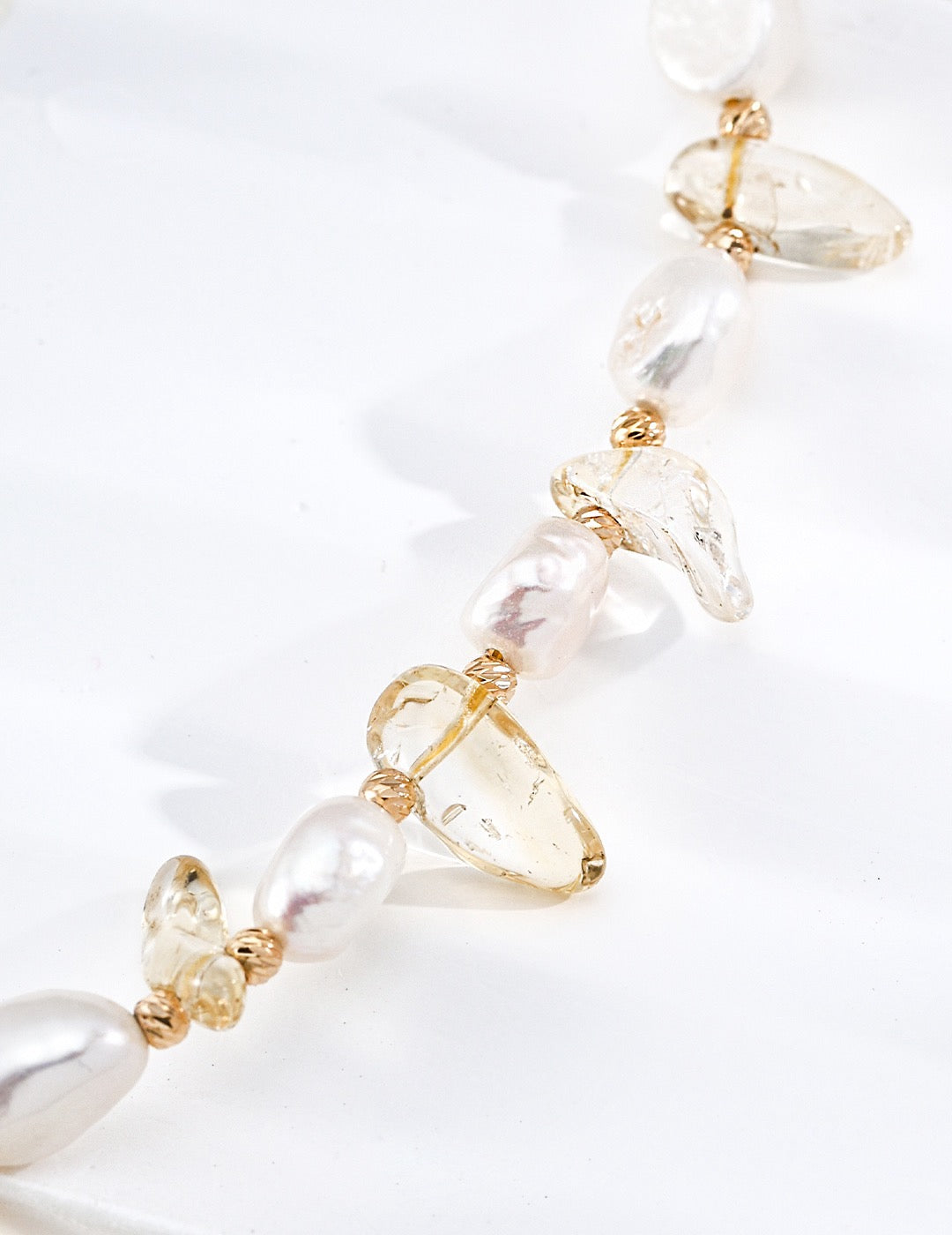 Soleil Baroque Pearl & Citrine Bracelet