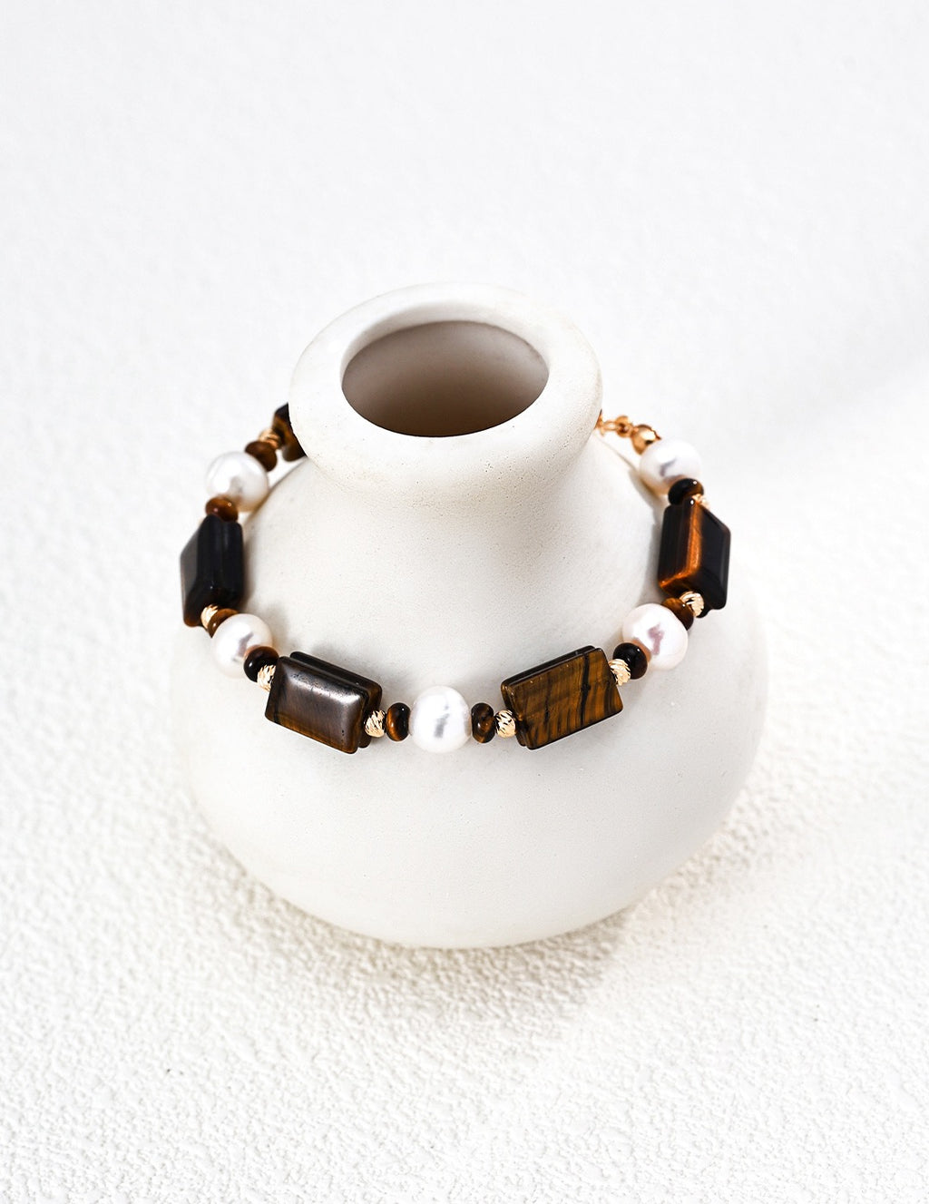 Terra Tiger's Eye & Pearl Bracelet