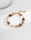Fire Quartz & Pearl Soleil Bracelet