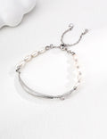 Pearl Knot Ruban Adjustable Bracelet