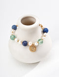 Fluorite & Aventurine Spirale Bracelet