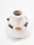 Blue Aventurine & Pearl Lanterne Bracelet