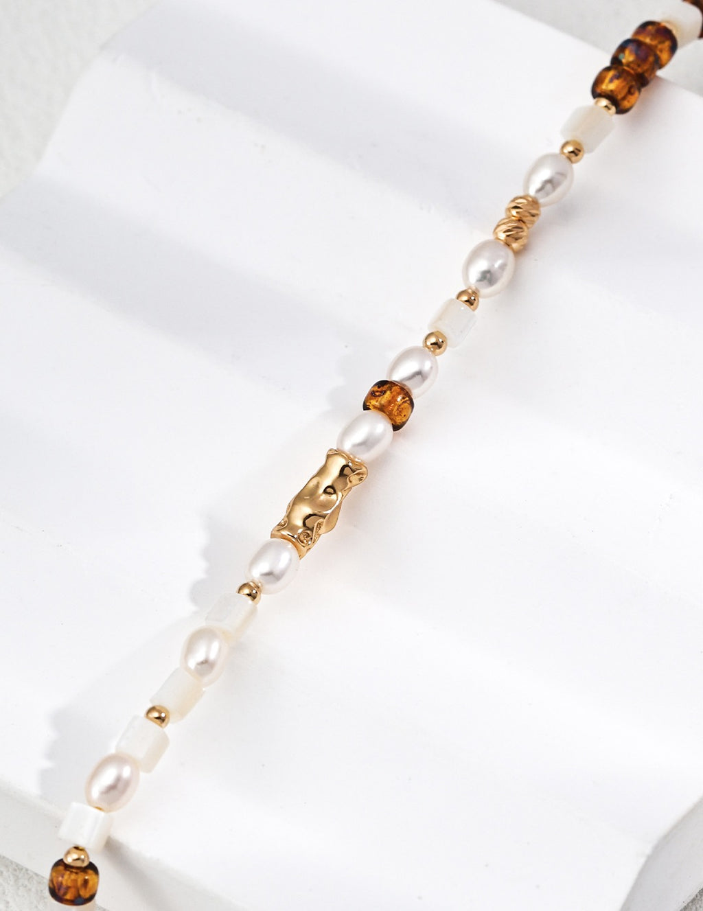 Czech Glass & Pearl Rivière Bracelet