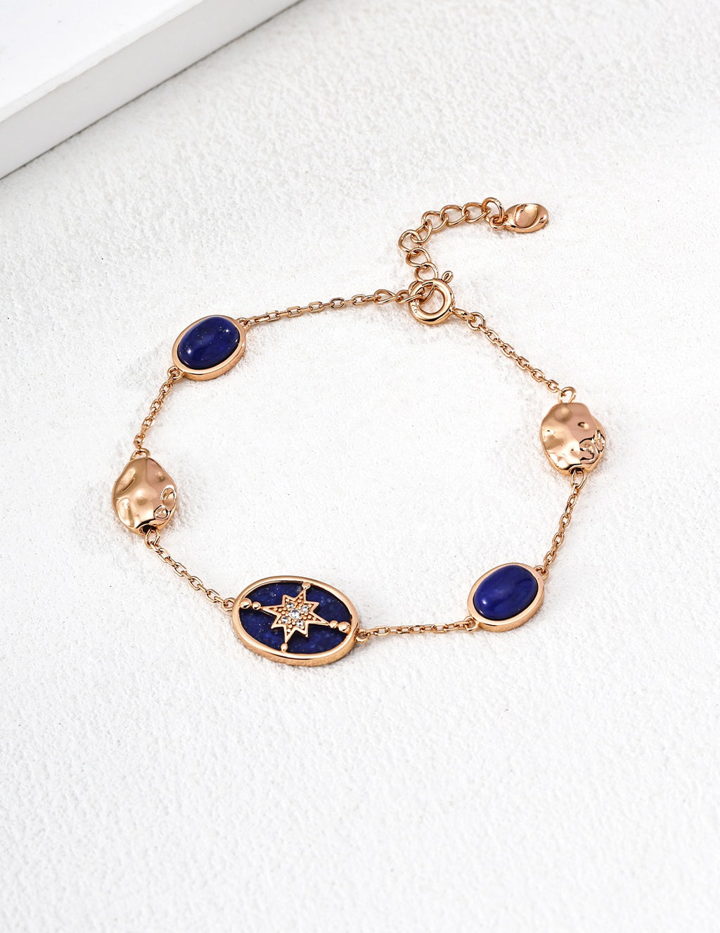 Lapis & Nacre North Star Étoile Bracelet
