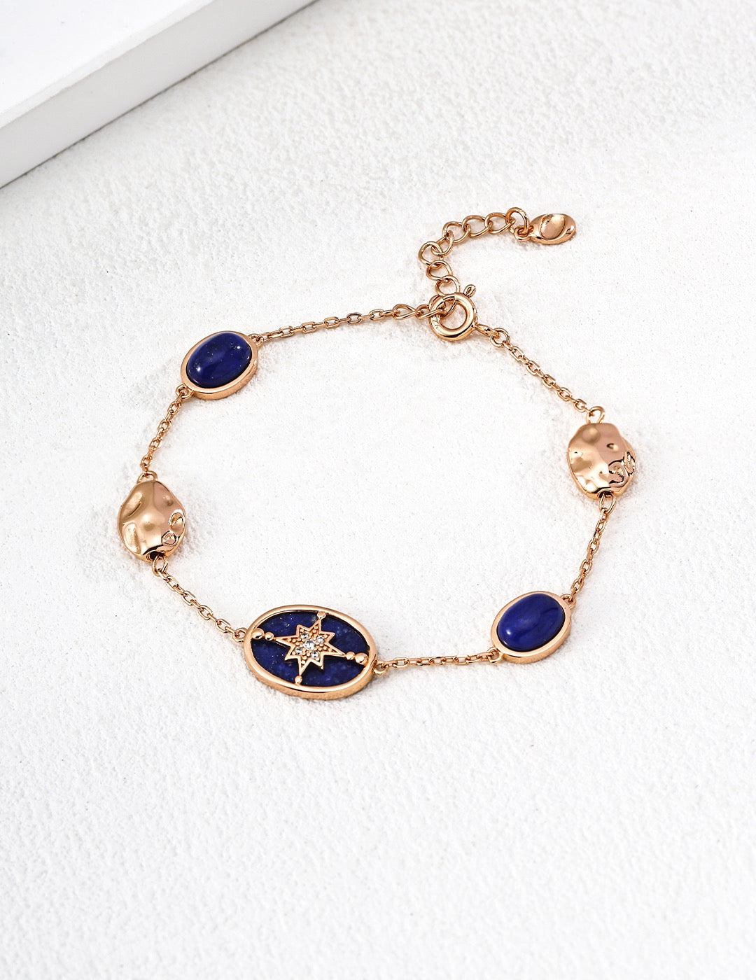Lapis & Nacre North Star Étoile Bracelet