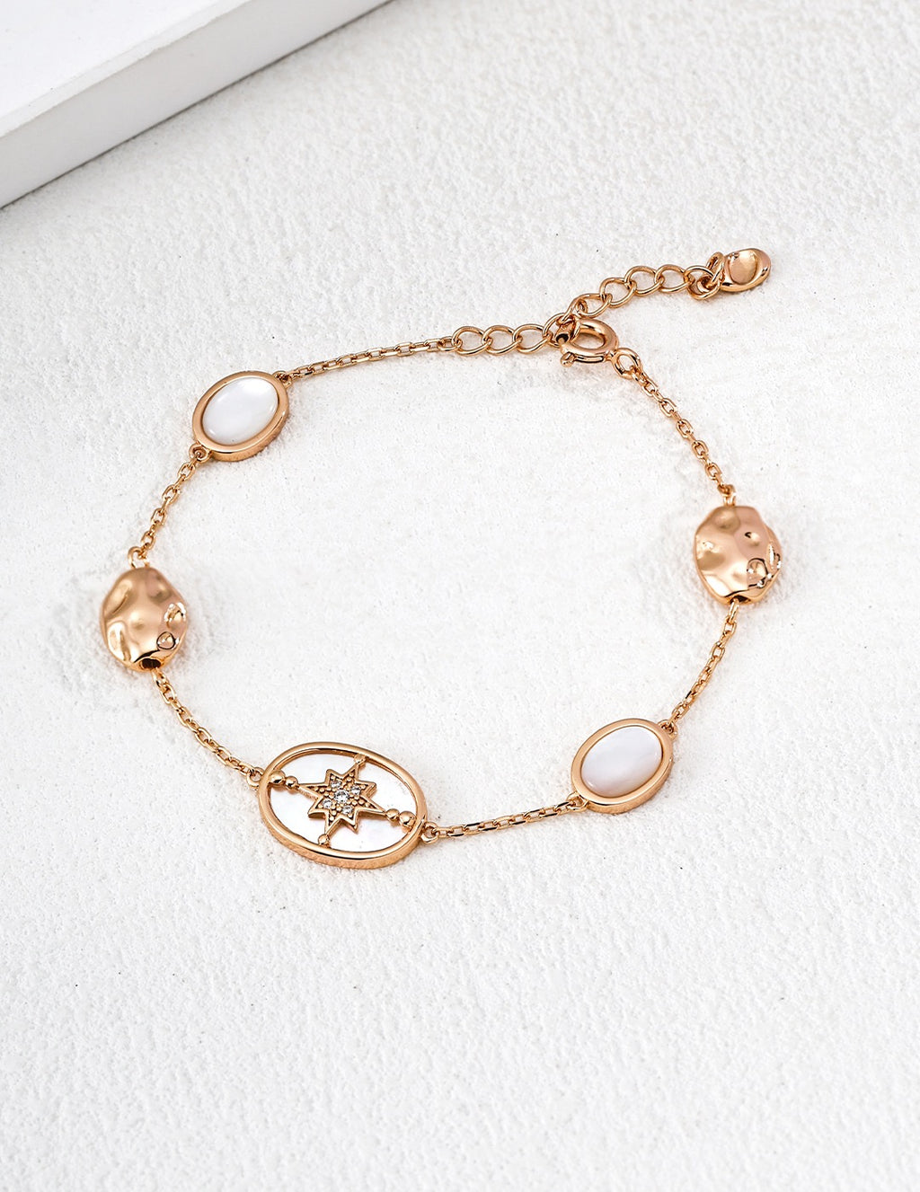 Lapis & Nacre North Star Étoile Bracelet