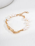 Pearl & Molten Gold Dualité Bracelet