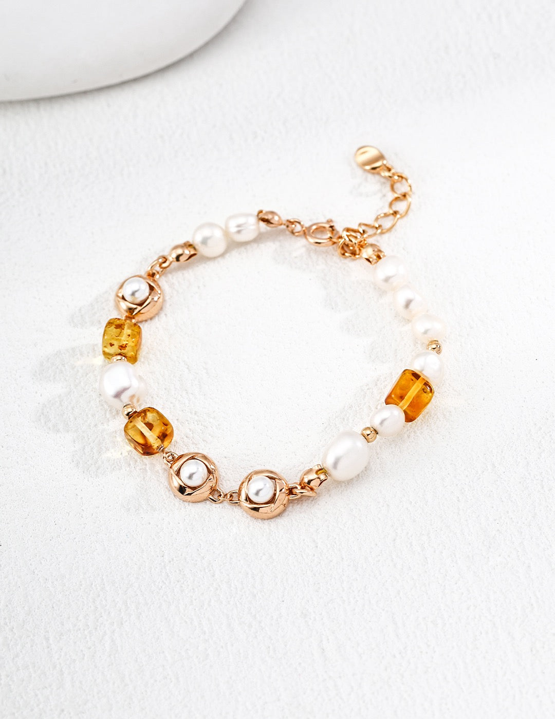 Amber & Pearl Soleil Doré Bracelet