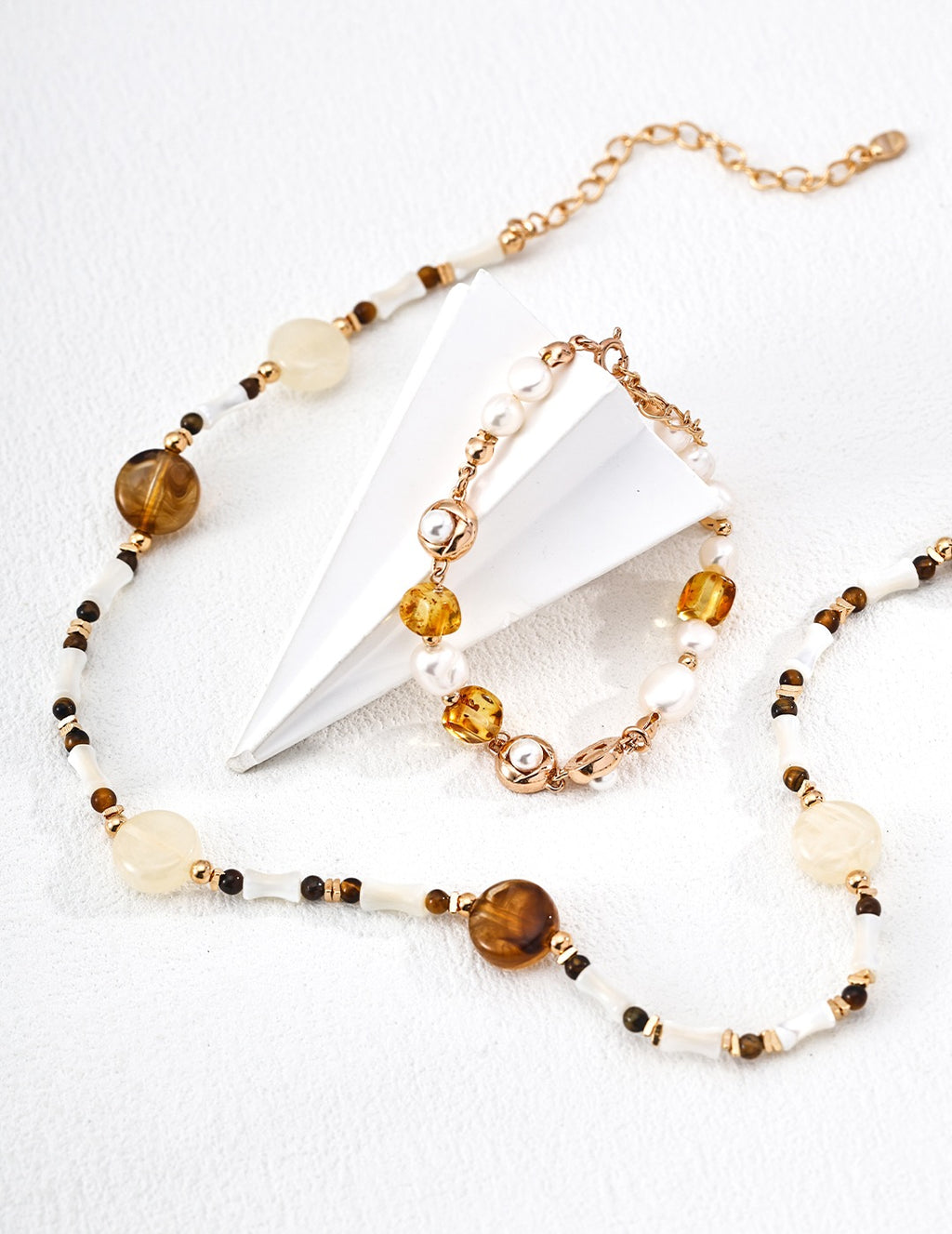 Amber & Pearl Soleil Doré Bracelet