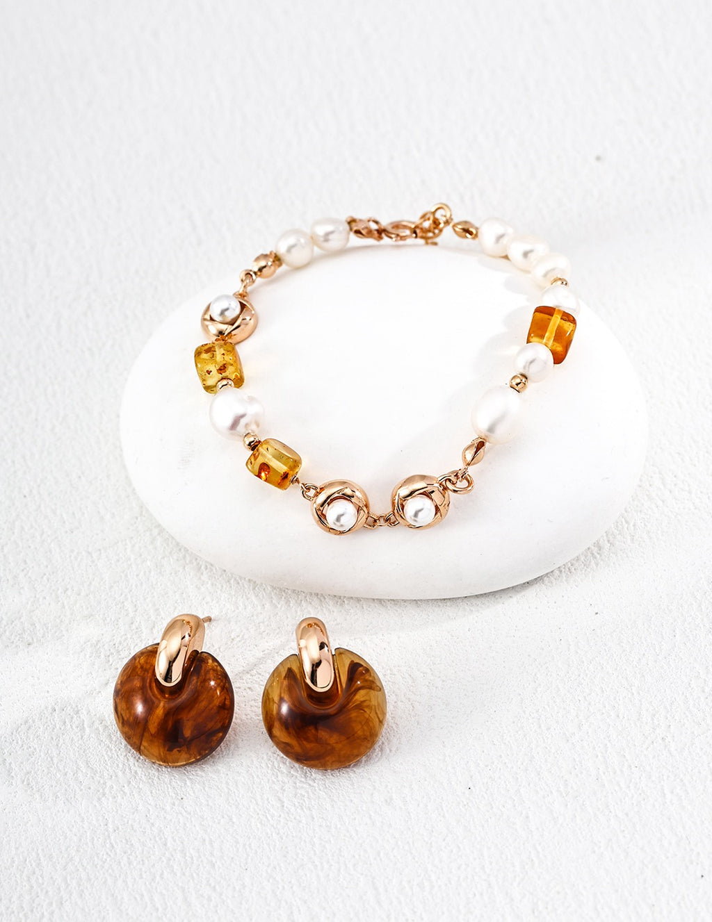 Amber & Pearl Soleil Doré Bracelet
