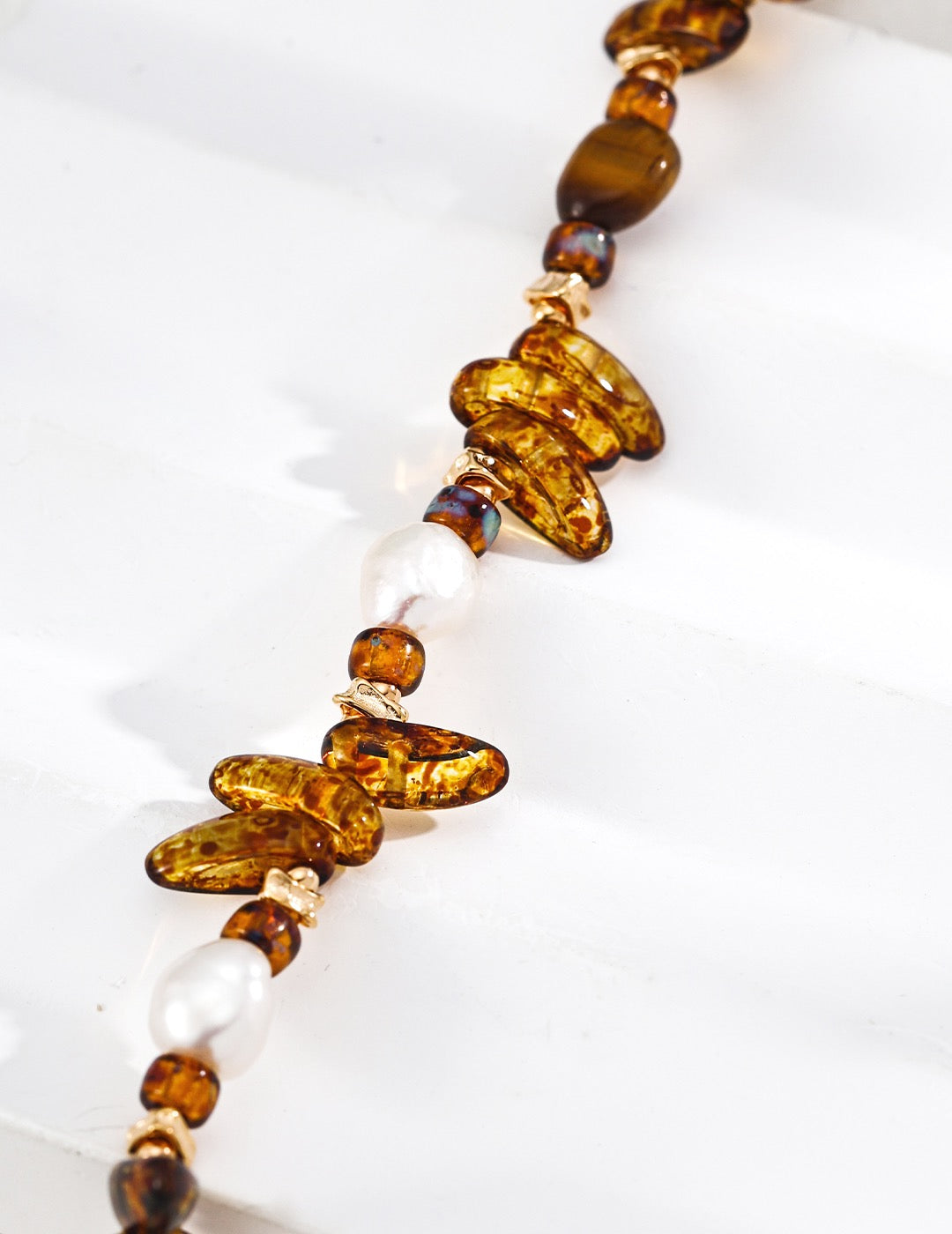 Tiger's Eye & Czech Glass Terre Fauve Bracelet