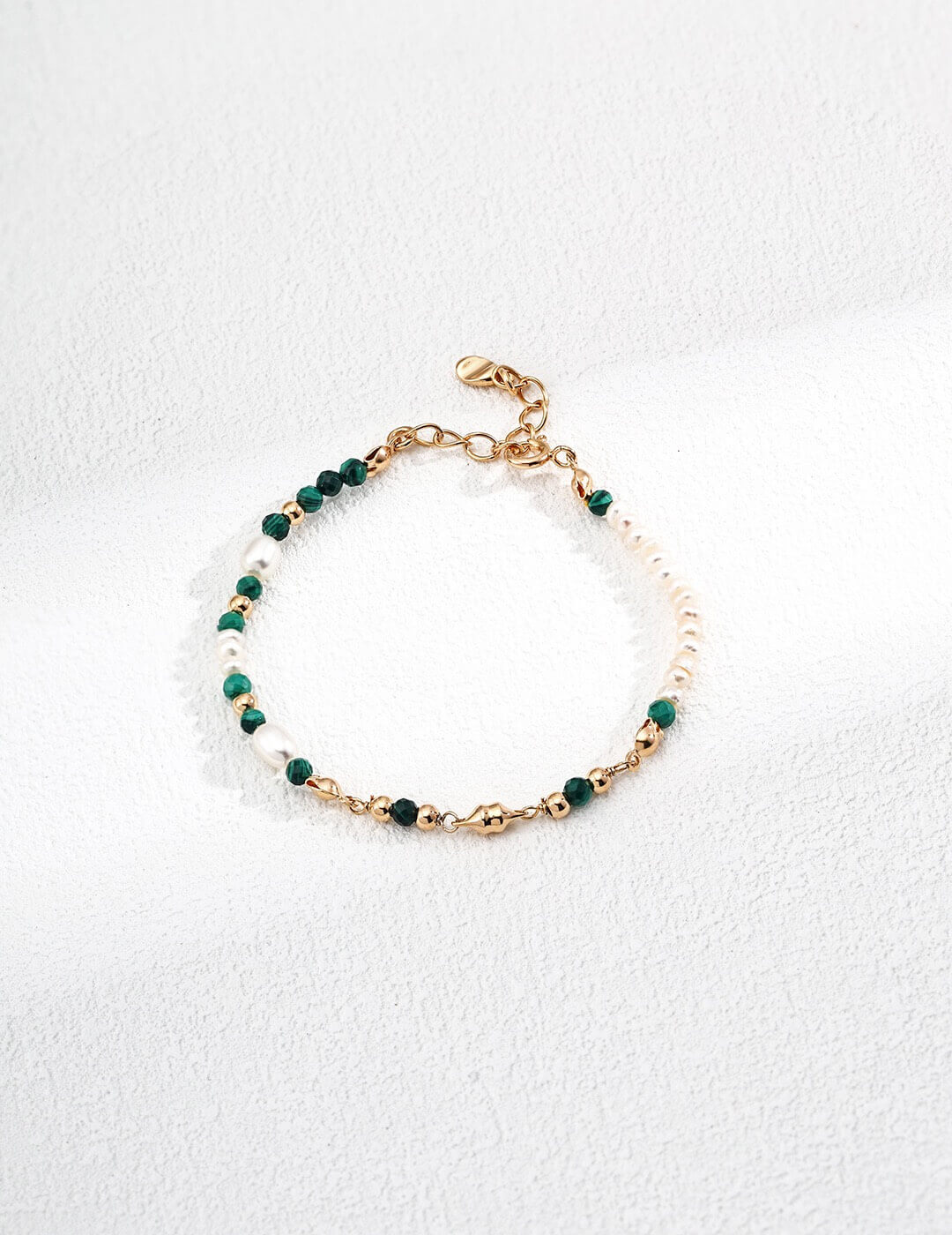Pearl & Malachite Jardin Vert Bracelet