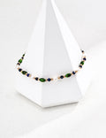 Olive Shell Lapis & Rice Pearl Bracelet