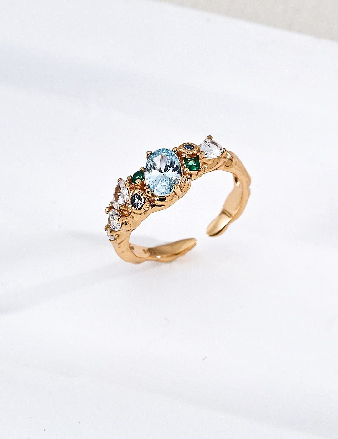 Aqua Bloom Ring