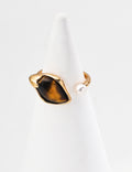 Tiger & Pearl Crest Ring