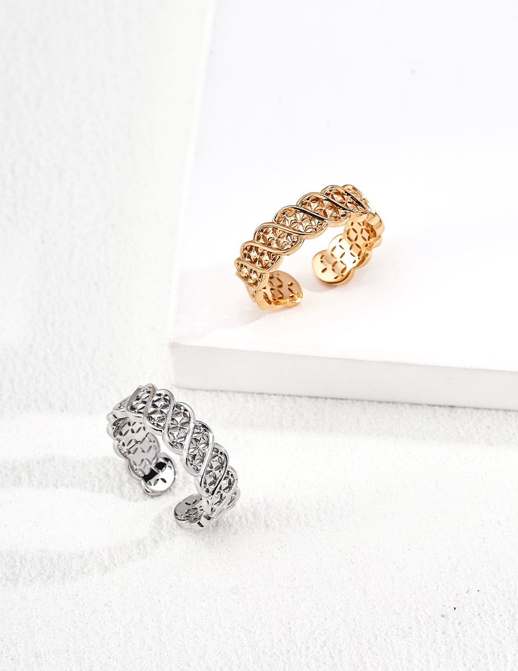 Woven Filigree Crown Ring