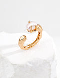 Molten Pearl Claw Ring