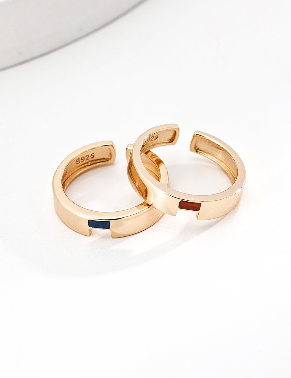 Bloc Inlay Band Ring
