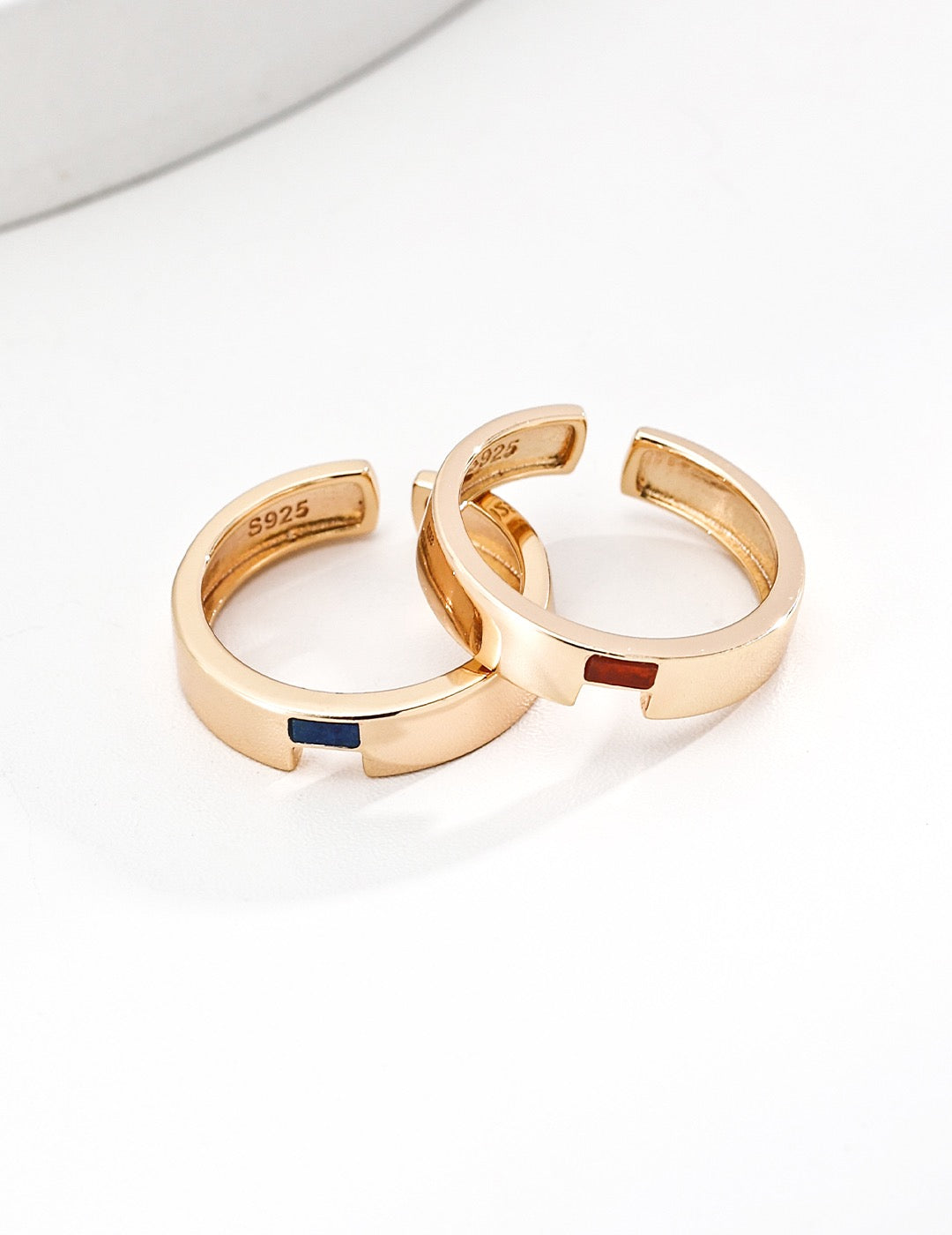 Bloc Inlay Band Ring