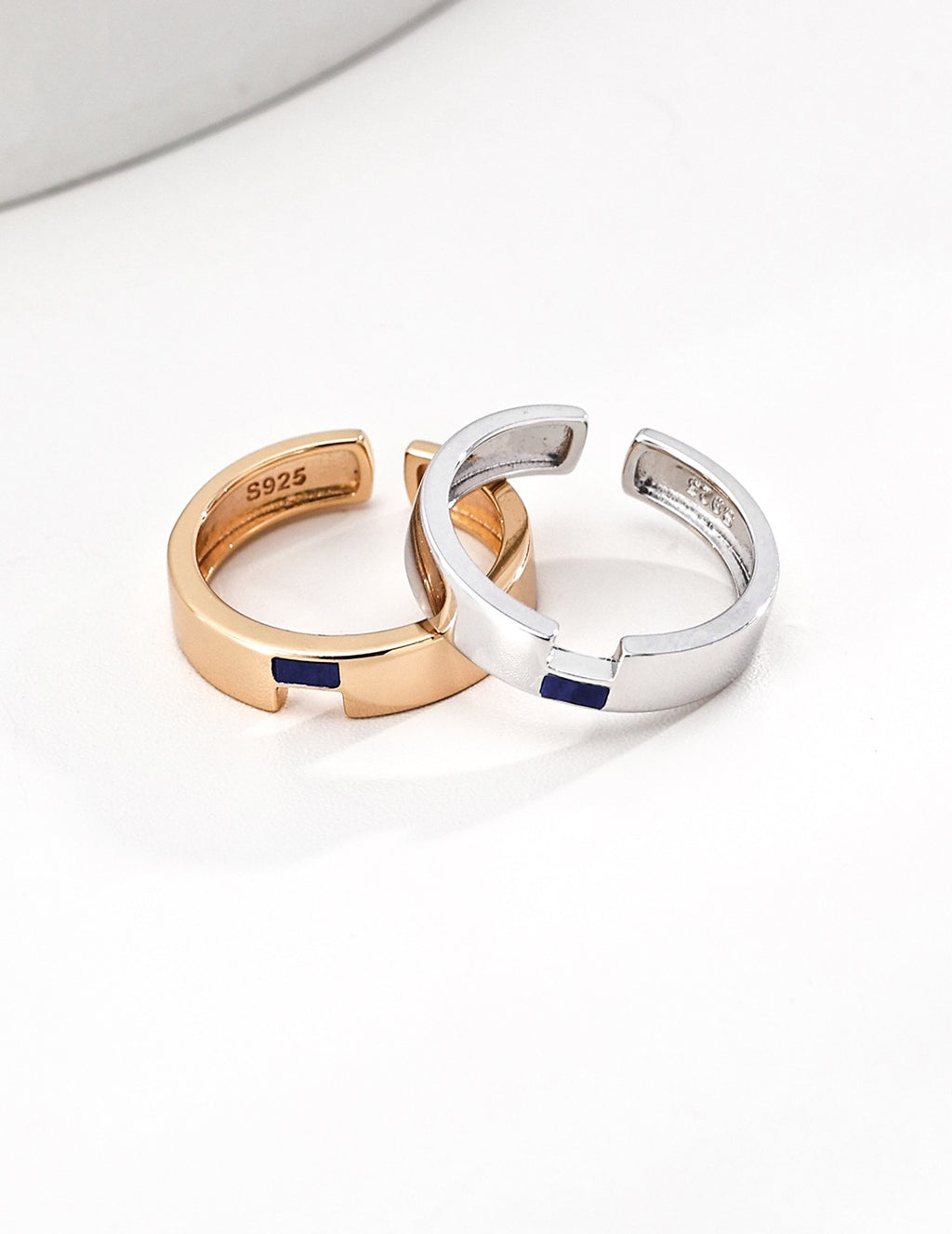 Bloc Inlay Band Ring